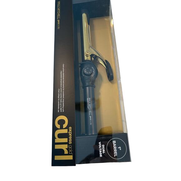 PAUL MITCHELL Pro Tools Express Gold Curl Titanium Curling Iron, Fast-Heating - Picture 7 of 8